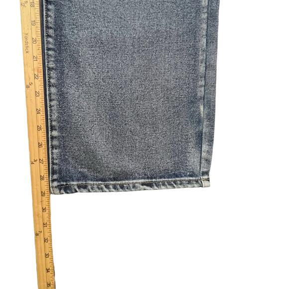 Rise Wide Leg Jeans Women’s Size 7 Blue High Rise Vintage Wash Straight Denim - Picture 8 of 10
